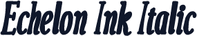 Echelon Ink Italic