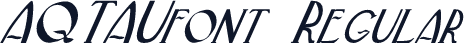 AQTAUfont Regular
