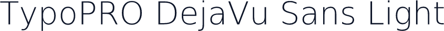 TypoPRO DejaVu Sans Light