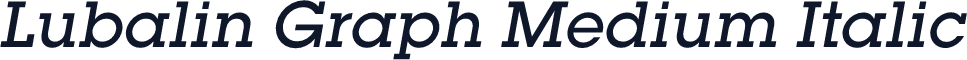Lubalin Graph Medium Italic