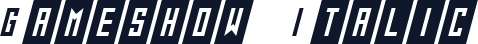 Gameshow Italic
