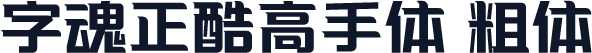 字魂正酷高手体 粗体