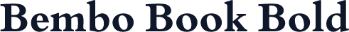 Bembo Book Bold