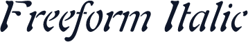 Freeform Italic