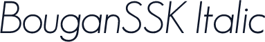 BouganSSK Italic