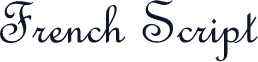 French Script