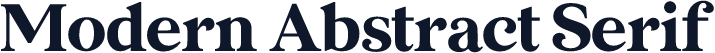 Modern Abstract Serif