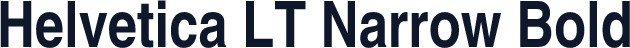 Helvetica LT Narrow Bold