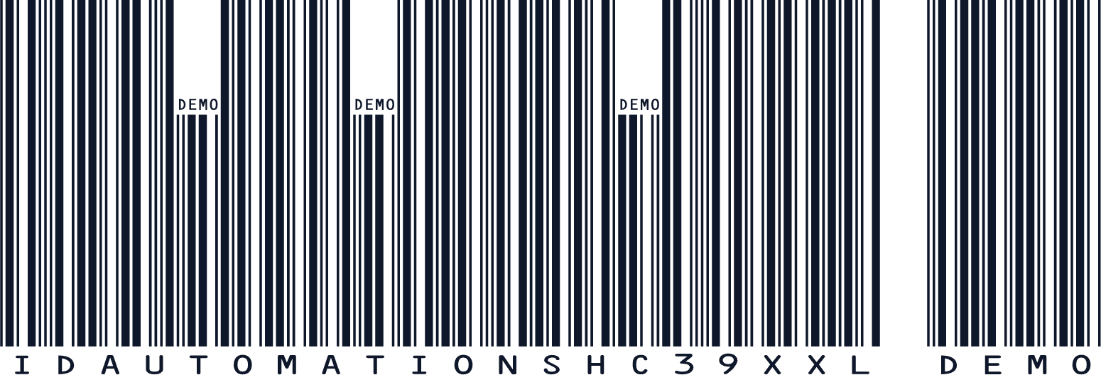 IDAutomationSHC39XXL Demo