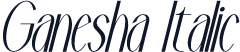 Ganesha Italic