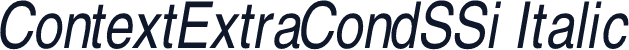 ContextExtraCondSSi Italic