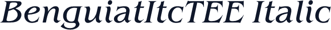 BenguiatItcTEE Italic