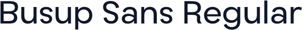 Busup Sans Regular