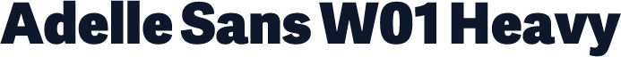 Adelle Sans W01 Heavy