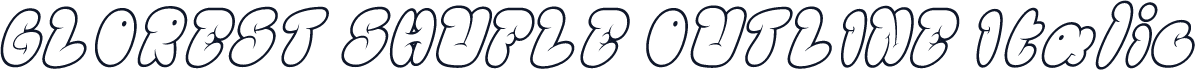 GLOREST SHUFLE OUTLINE Italic