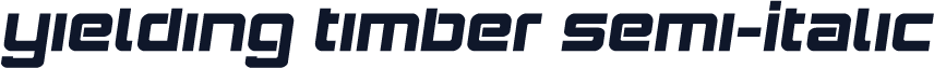 Yielding Timber Semi-Italic