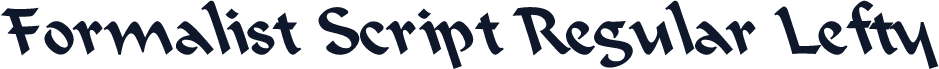 Formalist Script Regular Lefty