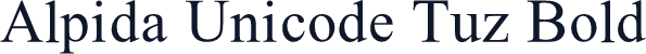 Alpida Unicode Tuz Bold
