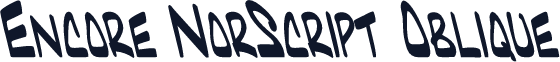 Encore NorScript Oblique