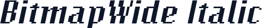 BitmapWide Italic