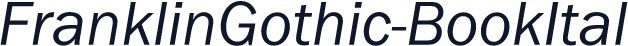 FranklinGothic-BookItal