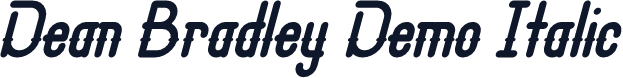 Dean Bradley Demo Italic