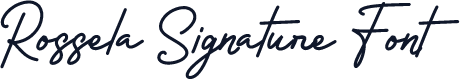 Rossela Signature Font