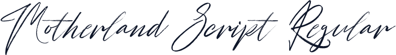 Motherland Script Regular
