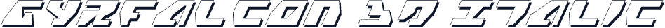 Gyrfalcon 3D Italic