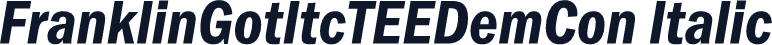 FranklinGotItcTEEDemCon Italic