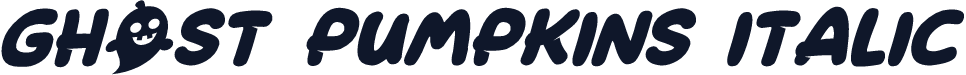 Ghost Pumpkins Italic