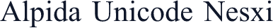 Alpida Unicode Nesxi