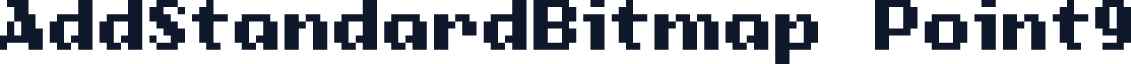 AddStandardBitmap Point9