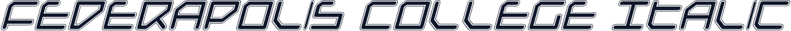 Federapolis College Italic