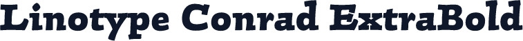 Linotype Conrad ExtraBold