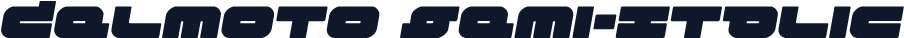 Delmoto Semi-Italic