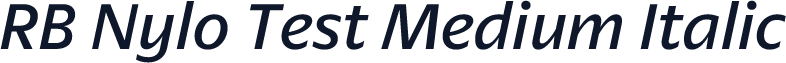 RB Nylo Test Medium Italic