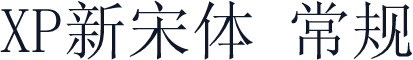 XP新宋体 常规