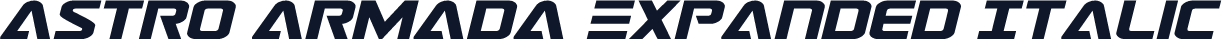 Astro Armada Expanded Italic