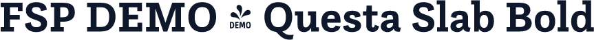 FSP DEMO - Questa Slab Bold