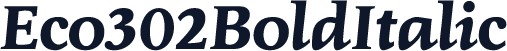 Eco302BoldItalic