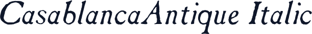 CasablancaAntique Italic