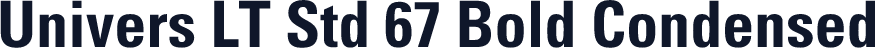 Univers LT Std 67 Bold Condensed