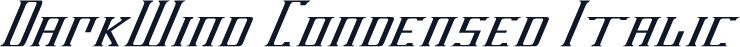 DarkWind Condensed Italic