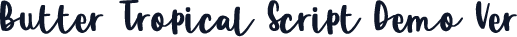 Butter Tropical Script Demo Ver