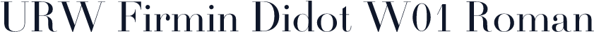 URW Firmin Didot W01 Roman