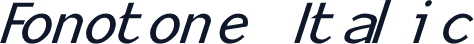 Fonotone Italic