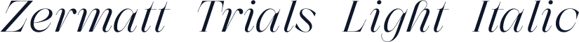 Zermatt Trials Light Italic