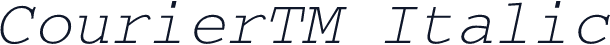 CourierTM Italic