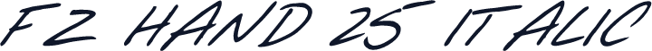 FZ HAND 25 ITALIC
